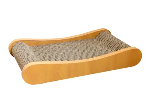 JAMBO PET Brinquedo Para Gatos Arranhador Cama Curved Scratcher, Papelão Kraft