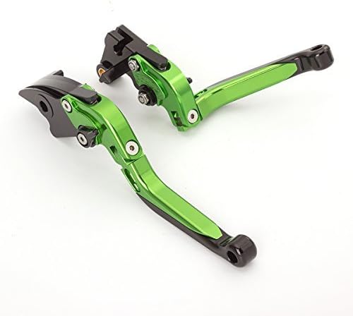 FXCNC Palancas de embrague de freno ajustables ajustables plegables Billet compatibles con Raptor YFM660 01-04, TTR125LLELW 00-16, Banshee 350