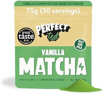 Perfect Ted Matcha Vanilla Bean | 75g | Japanese Ceremonial Grade | Green Tea Powder