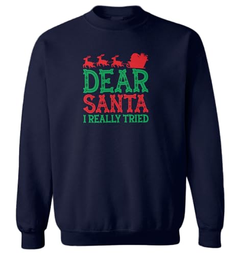 Haase Unlimited Dear Santa I Really Tried - Northpole Toddler Fleece Crewneck Sweater