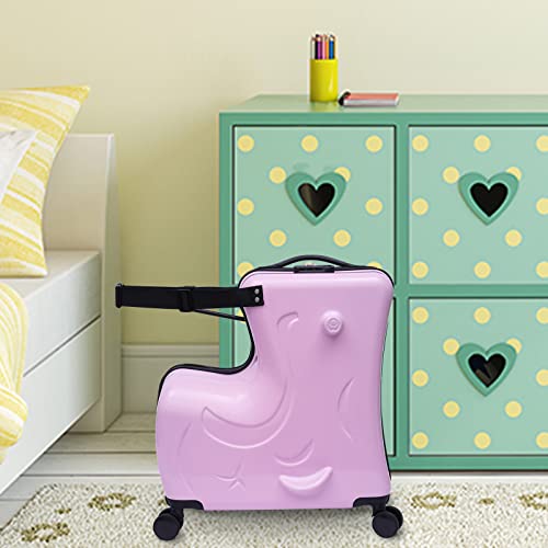 Portable boys and girls children ride on a Trojan suitcase and for parents to rest assured kids luggage sets,Trolley Suitcase with Silent Wheel Combination Lock4