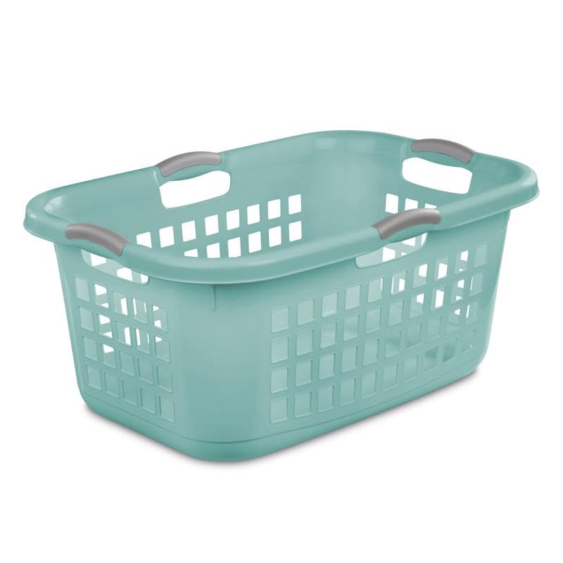 LAUNDRY BASKET AQUA