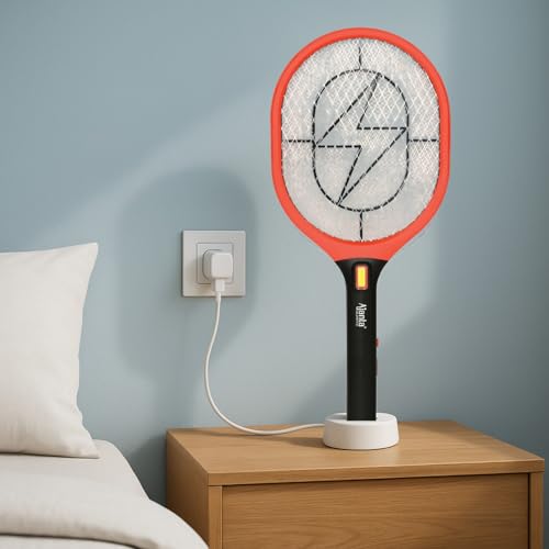 Image of Ajanta Quartz AMZ-160 Rechargeable Mosquito Bat (Without Charger) | 3-Layered Safety Net | 3500V Instant Kill | LED Light | ABS Body | 600mAh Battery | Insect Killer Racket for Home & Outdoor Use