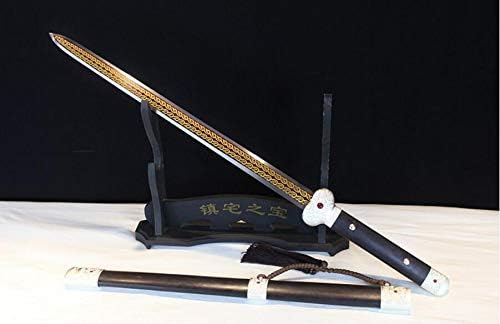 1 Set Shord Han Jian Chinese Sword -Red Folded Steel Blade