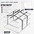 WELYAS Metal Outdoor Storage Shed 10x12 FT Large Tools House with Transparent Top Panel Windows Air Vent Door for Outside Garden Patio Lawn Backyard to Store Bikes,Lawnmower,Garage,Dark Grey