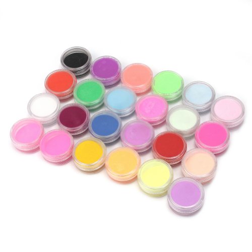 AllBeauty Perfect Dust 24 Colors Manicure Acrylic Powder Nail Art Tool Kit Decoration New