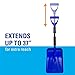 SubZero 17211 Auto Emergency Snow Shovel with Extendable Handle (Colors may vary)