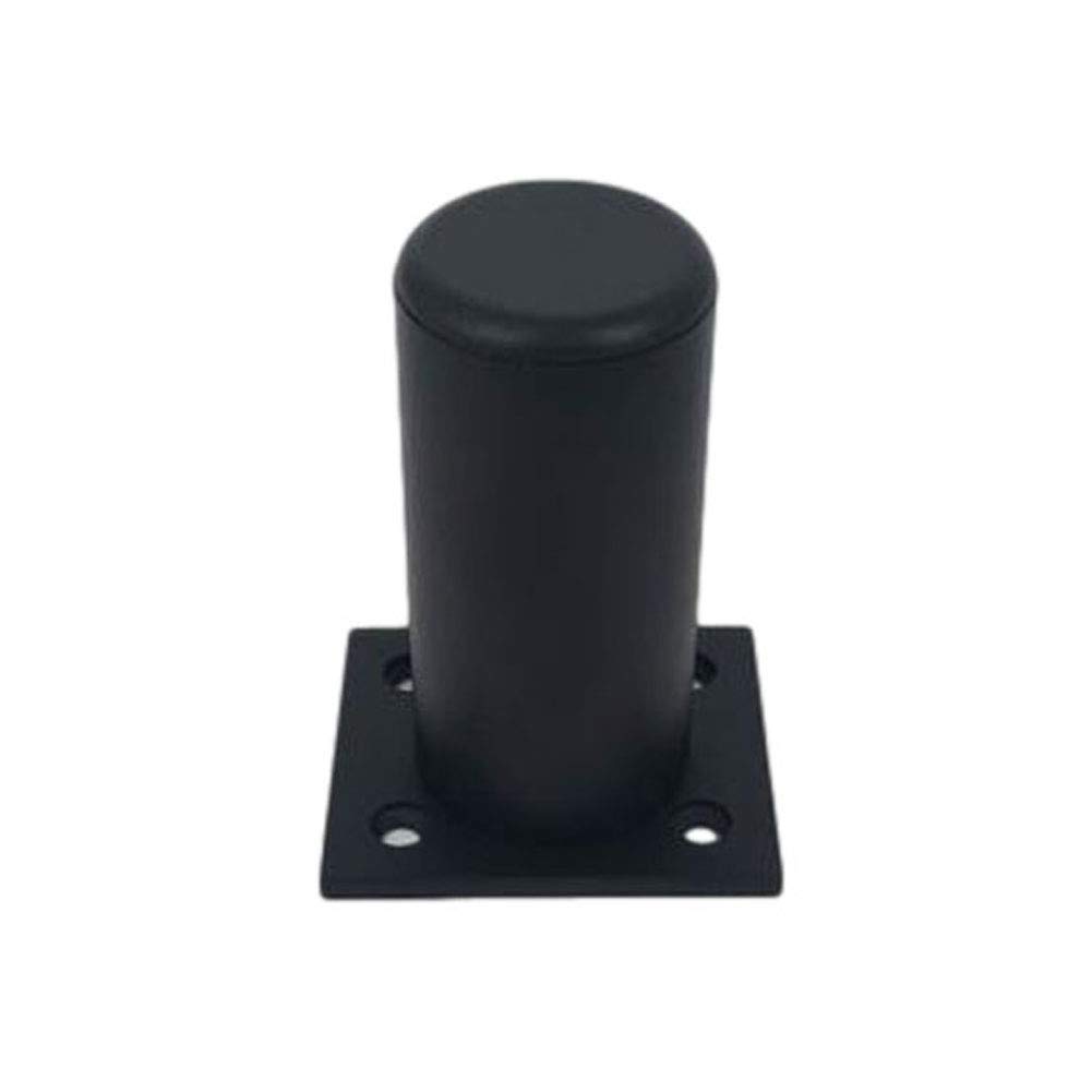 Patas de sofá negras – Patas redondas de aleación de aluminio de 25 cm para cama, baño, mueble de TV, patas de metal para refuerzo y actualización elegante