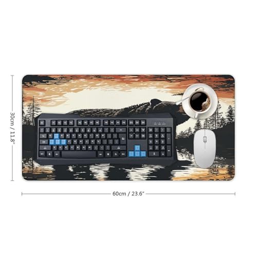 Pad Mouse Grande FekiLoot de Goma Antideslizante 60x30 cm miniatura 2