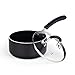 Cook N Home Pots and Pans Nonstick Kitchen Cookware Sets include Saucepan Frying Pan Stockpots 8-Piece, Heavy Gauge, Stay Cool Handle, Black