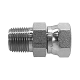 Tompkins, 1404-06-06 (06MP-06FPX ), 3/8-18 Male NPT x 3/8-18 Female NPT Swivel, Carbon Steel, Hydraulic fitting