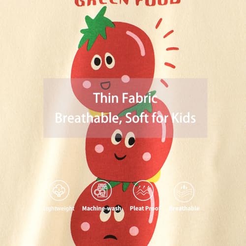 Image of LittleSpring Kids Short Sleeve Graphic T-Shirt 100% Cotton
