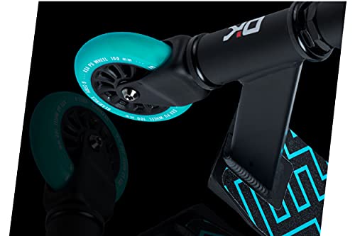 Image of SOKE Evo Stunt Scooter fur Extreme Skateparkfahrten - ABEC-9 Carbonlager aus verchromtem Stahl - PU-Rader 88A - Y-Bar-Lenker mit TPR-Griffen - Aluminium-Deck