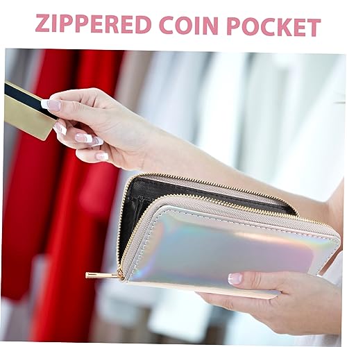 Sparking Sequins Rfid Wallet for Women Crossbody Purse Zippered Coin Pouch Long Clutch Bag Compact Money Purse3