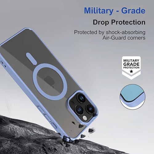 Image of amazon basics Back Case Cover for iPhone 16 Pro Max | Compatible for iPhone 16 Pro Max Back Cover | Scratch-Resistant Back Cover | Sierra Blue