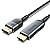 Answin HDMI to DisplayPort Cable, 6.5Ft HDMI to DP Uni-Directional Compatible with PC Graphics Card Laptop Xbox One/NS/PS5/Mac Mini Supporting 4K@60Hz 2K@144Hz