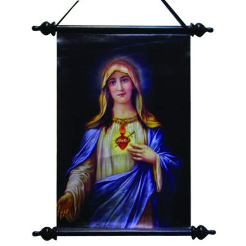 Cœur Immaculé de Marie ornement mural religieux 45,7 cm pour coin prière