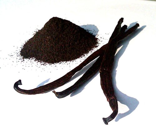 Bakto FlavorsGround Vanilla Beans, 100% Papua New Guinea -Vanilla tahitensis,8 OZ Bag