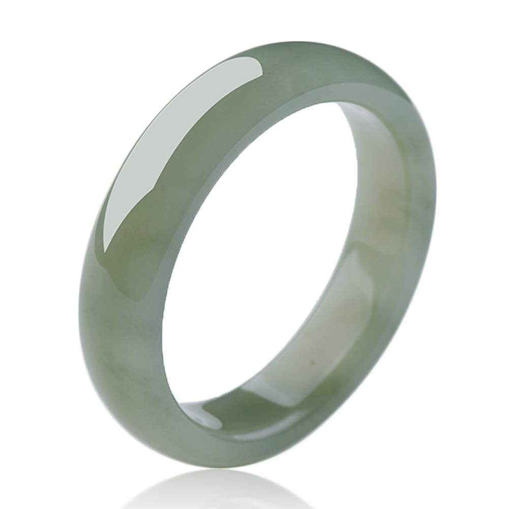 Brazalete de Jade Verde Natural Pulsera Hecha a Mano de Jade Pulido Accesorios de Joyería de Encanto de Mujer, Grado A,58mm