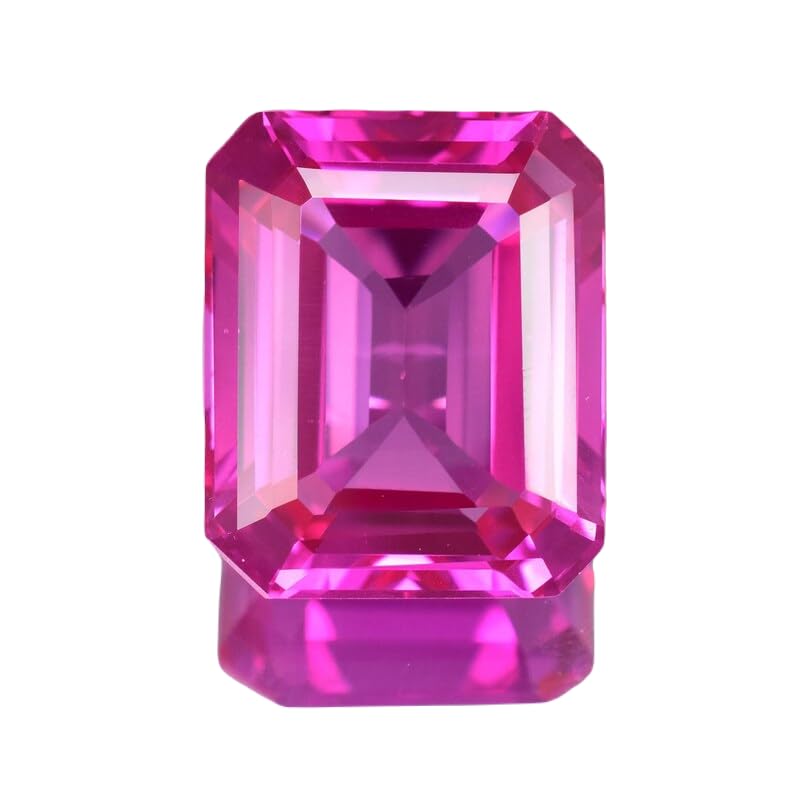 Saphir rose 25x20mm taille émeraude : la gemme idéale pour une bague de fiançailles