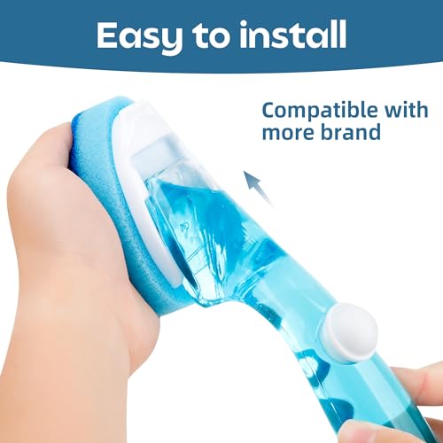 Image of Non-Scratch Dishwand Refills Sponge 12 Pack, Zero-Scratch Sponge Replacement Heads, Scratch-Free Dish Wand Refills, Scrubber Heads for Soap Dispensing Handle, Safe for Nonstick Surfaces