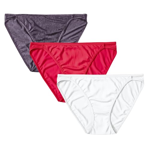 Vanity Fair de la mujer 3 Pack iluminación string bikini Panty 18308