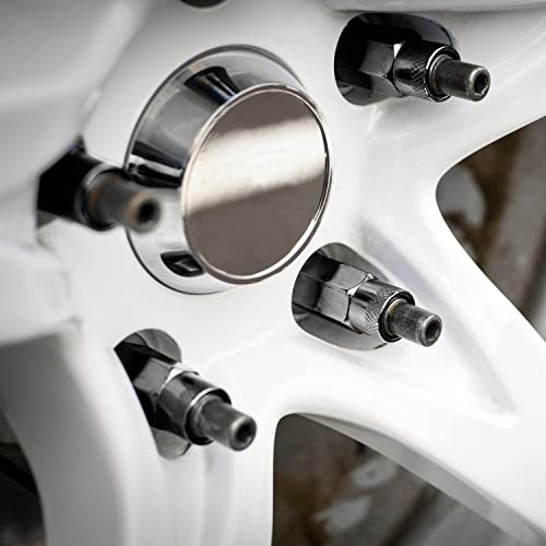 Image of Dorman 713-685 Chrome Open End Knurled Wheel Nuts Compatible with Select Models, 20 Pack
