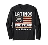 Photo Gallery latinos for trump 2024, divertente elezione bandiera usa maglia a manica Photo Gallery latinos for trump 2024, divertente elezione bandiera usa maglia a manica