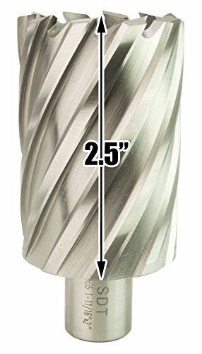 Steel Dragon Tools® 1-11/16" X 2" High Speed Steel Annular Cutter With 3/4" Weldon Shank #TOP1
