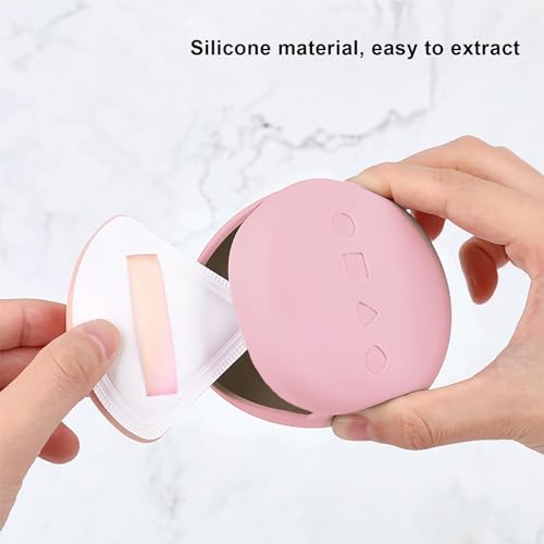 RoseFlower Travel Silicone Makeup Brush Holder, Soft Silicone Makeup Organize Portable Make up Bag Anti-Fall Out Cosmetic Pouch, Makeup Sponge Holder, Large Capacity - Image 4