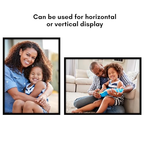 Americanflat 22x30 Picture Frame with Polished Plexiglass - Streamline Collection - Thin Border Picture Frame for Wall Display - Hanging Hardware Included - Black