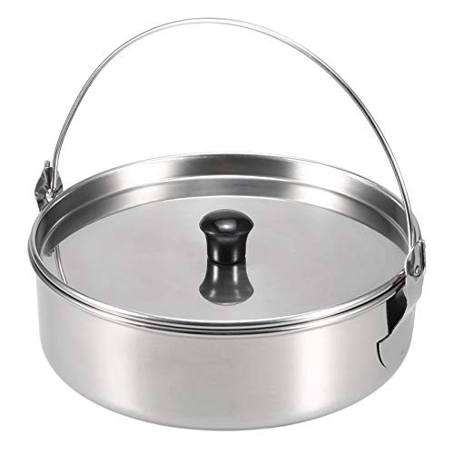 Popote de camping avec casserole, poêle et tasse | Set de cuisine pour randonnée - 6