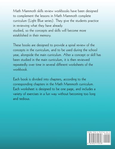 Math Mammoth Grade 3 Skills Review Workbook - Image 2