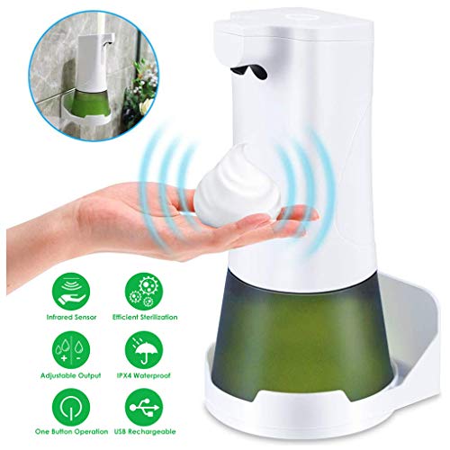 FITA Dispensador Automático de Jabón, 350ML Dispensador de Jabón Es