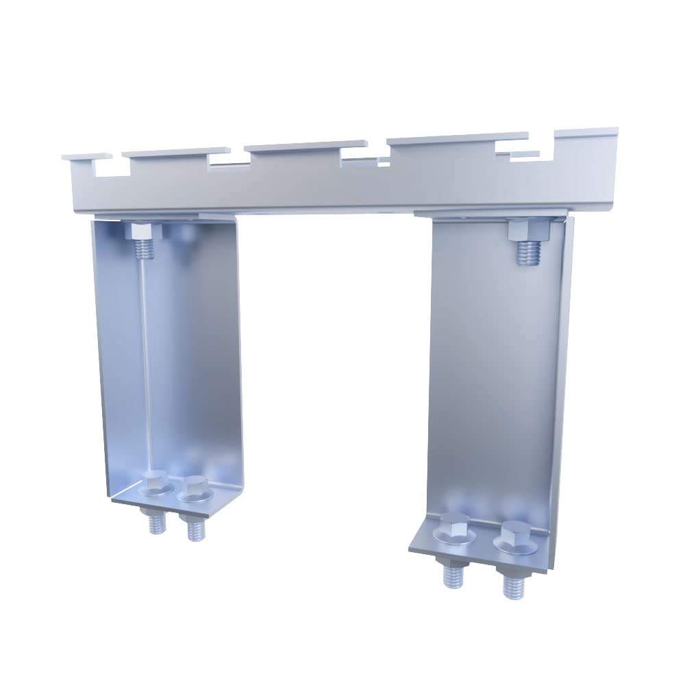 NavePoint Wire Mesh Cable Tray Floor Stand 8in Wide