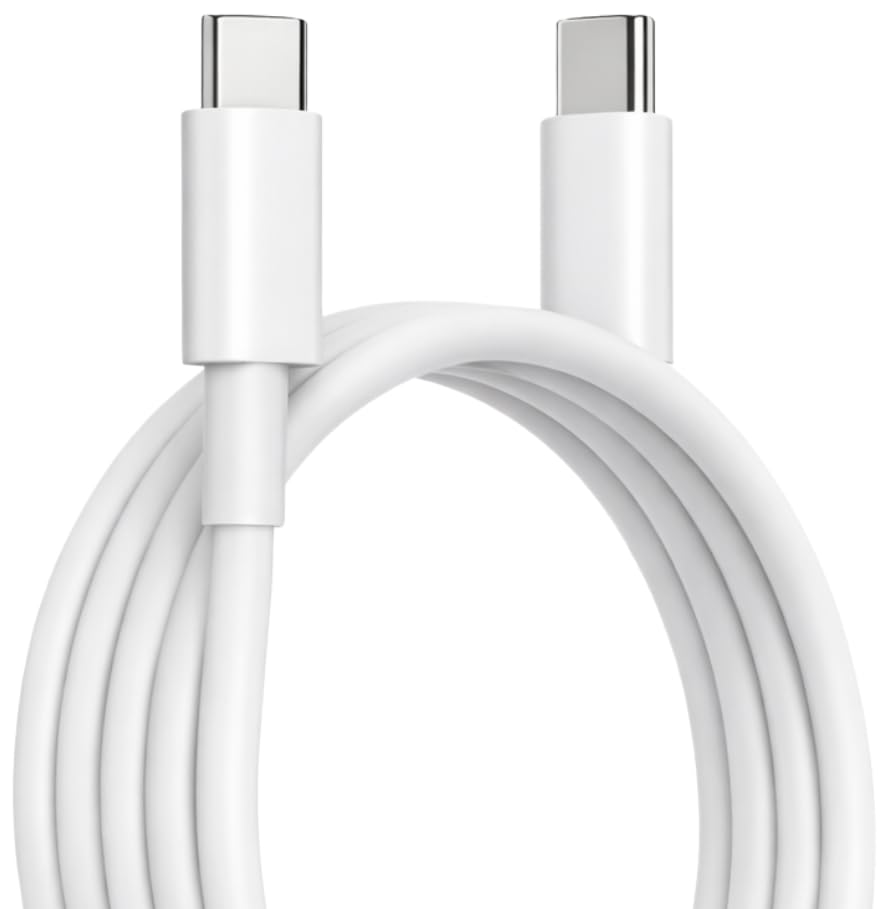 Image of 45W USB Type C to Type C Fast Charging Data Cable (White) | PD 3.0 Super Fast Charge & High Speed Sync | Compatible for Google Pixel 8 Pro 8 8A 7 Pro 7 7A 6 Pro 6 6A 5 | Original Fast Charging