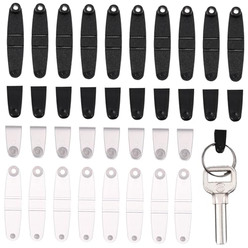 BESPORTBLE 100 Piezas llavero key organizer clip de plástico titulares de tarjetas de identificación cordón del titular de la tarjeta de identificación hardware Snaps de soporte de insignia