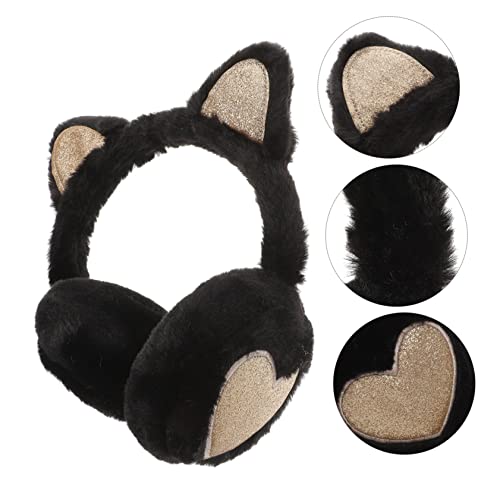 KESYOO Boys and Girls Cat Ear Earmuffs Plush Ear Warmers for Winter Windproof and Warm Earmuffs for Girls3
