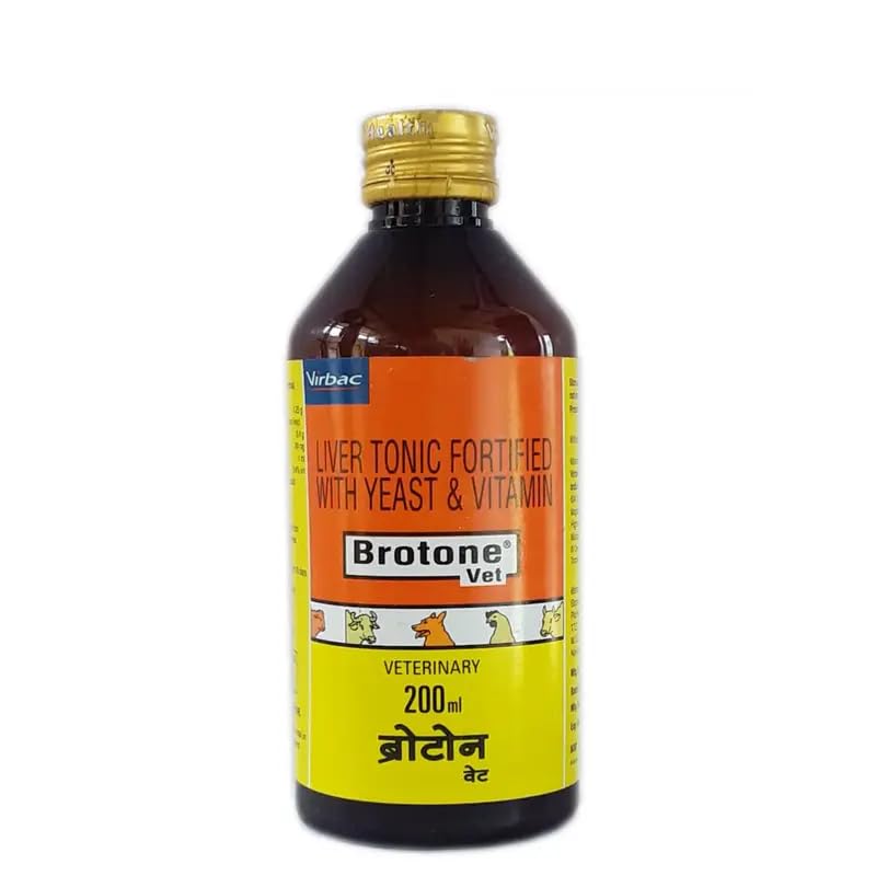 Image of Brotone Liver Tonic with Yeast and Vitamin for Pets & Large Animals (200 ML)