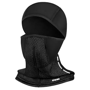 ENONEO Pasamontañas Moto Invierno Transpirable Balaclava Térmica Forro Polar Sotocasco Ciclismo a Prueba de Viento Braga Cuello Hombre y Mujere para Moto Esquí Escalada Bicicleta Caza Correr