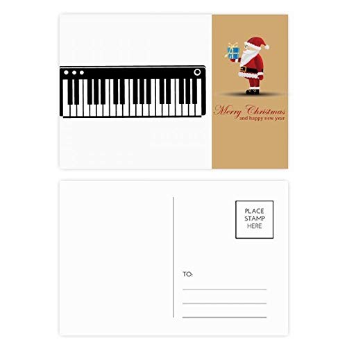Cartes postales piano électrique Vitalité Sons Père Noël : le cadeau idéal pour claviériste