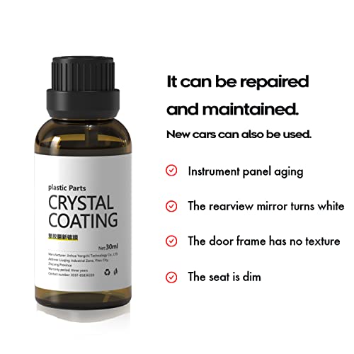 Xtryfun Plastic Repairer For Cars Resists Water, Uv Rays, Dirt, Ceramic Coating, Not Dressing, Last Over 200 Washes, Highly Concentrated, 30Ml #TOP1