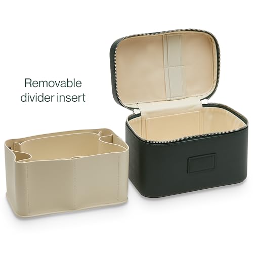 ETOILE - Mini Vanity Case Forest - Stylish Travel Makeup Bag Organizer With Removable Dividers4