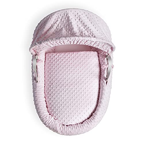 Clair de Lune Dimple - Juego de Ropa de Cama (Cesta no incluida) (Rosa)