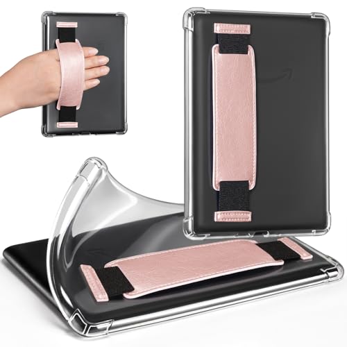 Image of iDLEHANDS 7 inch Clear Case,not for iPad(A260722) | Ultra Slim Lightweight Soft Transparent TPU Cover, Built-in Hand Strap