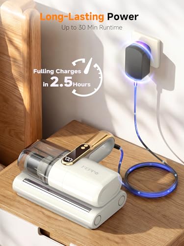 Image of FEPPO Cordless Mattress Vacuum Cleaner, 18Kpa Strong Suction Bed Vacuum