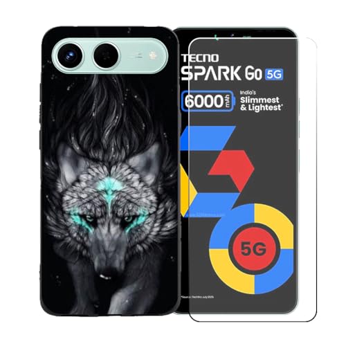 pFZZSZSP[X Kp Tecno Spark Go 5G + KXXN[یtB Aȃ\tgVRP[XیTPUJo[̃P[XJo[p Kp Tecno Spark Go 5G (6.74") - BST13