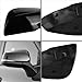 Black Direct Replacement Side Mirror Covers Caps for 2020-2025 Toyota Highlander, Toyota Grand Highlander and Toyota Corolla Cross (With Turn Signal Light Model)