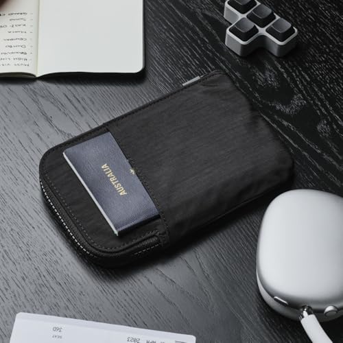 ALPAKA Zip Travel Wallet - Store Your Travel Accessories Efficiently - 3 Internal Pockets For Your Passport and More - 2 Card Slots - Made From Recycled and RFID-Protective Material2