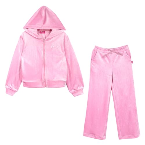 Consejos para Comprar Talla 14 del mes. 47 Conjunto Barbie Niña Pantalón + Sudadera Rosa, Talle 14